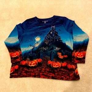 Gloria Vanderbilt Halloween shirt. Size XXL